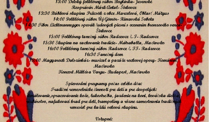 1. fotografia fotogalérie Aktuality / Gemerský deň 2013 - foto