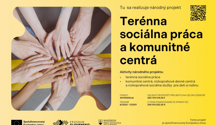 1. fotografia fotogalérie Projekty / Terénna soc. práca a Komunitné centrum 2023-2029 - foto